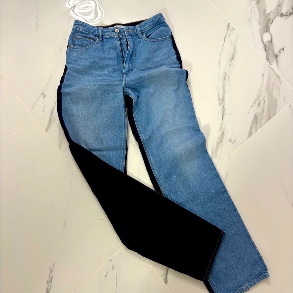 Pacsun high rise two tone jeans